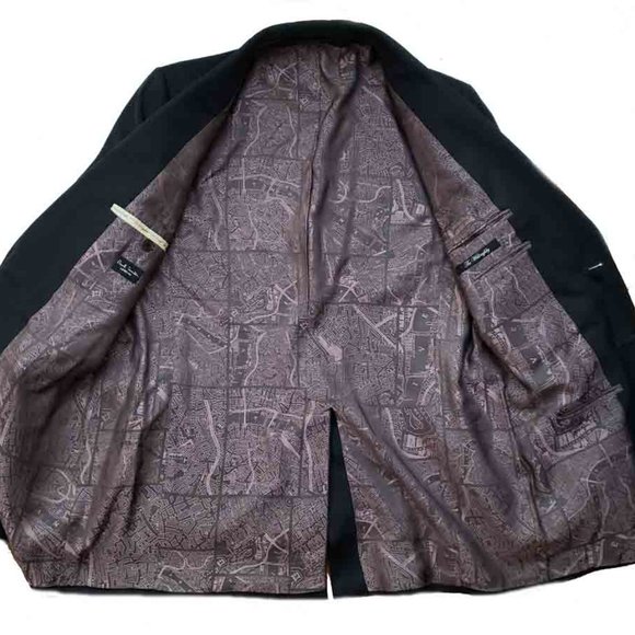Paul Smith London Suit Jacket Wool Gray Men's Size 40 - Picture 2 of 4